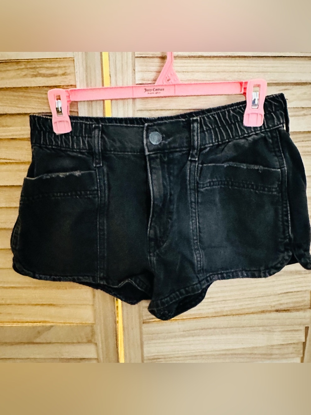 Aeropostale Black Women's Denim Short Shorts
